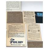 Neat Vintage Lot of Assorted Trading Cards, Stamps, Cutouts (1930s - 1990s)