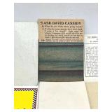 Neat Vintage Lot of Assorted Trading Cards, Stamps, Cutouts (1930s - 1990s)