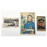 Antique & Vintage Military Trading Cards - #78 The Great War Cigarette Trading Card (General Hunter Liggett) / 1956 Topps U.S. Presidents #15 Zachary Taylor / U.S. Naval Training Station Newport, R.I.