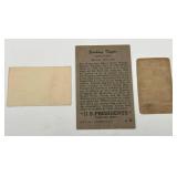 Antique & Vintage Military Trading Cards - #78 The Great War Cigarette Trading Card (General Hunter Liggett) / 1956 Topps U.S. Presidents #15 Zachary Taylor / U.S. Naval Training Station Newport, R.I.