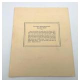 Vintage June 15, 1957 United States Senate Restaurant Menu