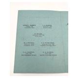 Vintage November 1945 U.S. Navy Thanksgiving Day Menu from the U.S. Aircraft Carrier USS Lake Champlain (CV-39)