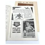 Vintage 1945 THE PLAYBILL "Dark of The Moon" and "Strange Fruit" Brochures