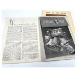 Vintage 1945 THE PLAYBILL "Dark of The Moon" and "Strange Fruit" Brochures