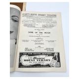 Vintage 1945 THE PLAYBILL "Dark of The Moon" and "Strange Fruit" Brochures