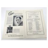 Vintage 1946 Minneapolis Symphony Orchestra Concert Bulletin (Dimitri Mitropoulos - Conductor)