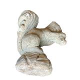 Vintage 14.5" Tall Cast Stone Concrete Garden Squirrel Statue