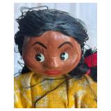 Vintage 1970s Handmade Mexican 9" Souvenir Dolls Playing Instruments