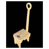 Cute Handmade Wooden Step Stool with Handle