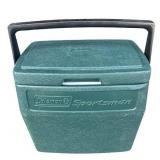 Vintage COLEMAN Sportsman (5274) Green Cooler (13.5" Tall x 14" Wide x 9.5" Deep)