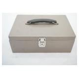 Vintage metal cash box (no key)