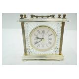 5"x2.5"x5" Vintage Paul Sebastian Crystal Quartz Mantel/Desk Clock