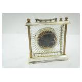5"x2.5"x5" Vintage Paul Sebastian Crystal Quartz Mantel/Desk Clock