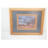 Wildlife Print. Framed & Matted  16"x13"