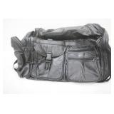 Black Leather Duffle Bag