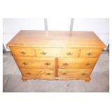 Vintage Chest of Drawers (on wheels) 50.5"Lx19"Dx32"H