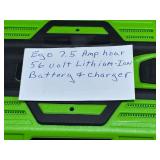 EGO 56V Lithium Rechargeable Battery and Charger