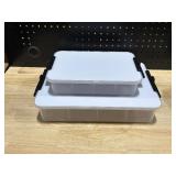 Snacklebox 2 Piece Set with Cutting Board Lids