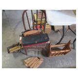 Child size wood chair and magazine ...