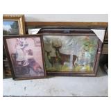 Vintage Decoratively framed oval mi...