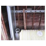 Contents of shed including a large water tank, vintage bike, antique door knobs and more!