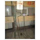 No Parking Sign and metal lighting ...