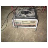 Vintage metal milk crate and wood d...