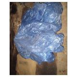 Totes of assorted size tarps, drop ...