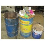 Vintage metal 5-gallon Mobil oil ca...