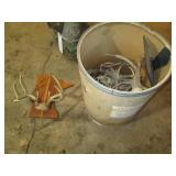 Stan-Tone barrel full of misc antle...