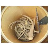 Stan-Tone barrel full of misc antle...