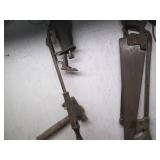 Tap and die kits, vintage hand saws...