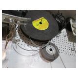 Variety of grinding wheels, wire wh...
