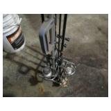 Metal freestanding fishing pole hol...