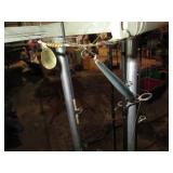 Metal freestanding fishing pole hol...