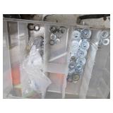 Multiple part organizers filled wit...