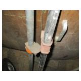 Pair of metal 3-4foit pipe clamps...