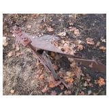 Antique metal implement plow blade...