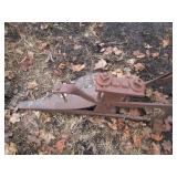 Antique metal implement plow blade...