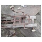 Antique Timber framing beam boring ...