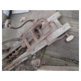 Antique Timber framing beam boring ...