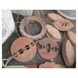 Vintage metal Sad Irons plus misc m...