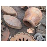 Vintage metal Sad Irons plus misc m...