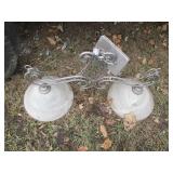 Frosted glass and Brushed Nickel to...