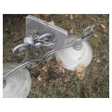 Frosted glass and Brushed Nickel to...