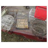 Metal Wire baskets, milk crate and ...