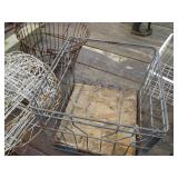 Metal Wire baskets, milk crate and ...