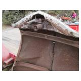 Antique Dodge automobile hood...