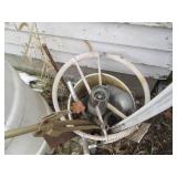 55-gallon Drum of sign post, yard m...