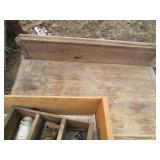 Antique dresser, door knobs and mor...